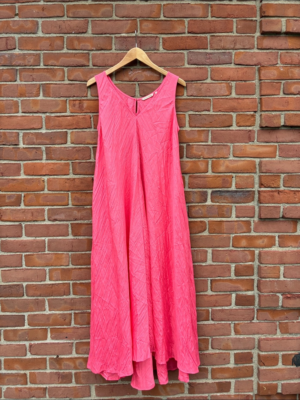 Soft Surroundings Coral Pink Sleeveless Maxi Dress
